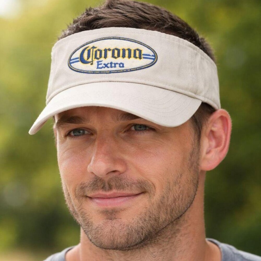 Corona Extra Y2K Vintage Visor Hat Beer Promo Adjustable Sun Visor